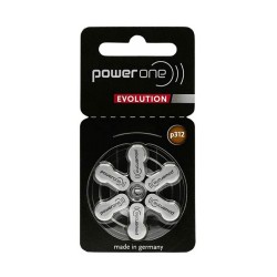 PowerOne Evolution p312 (PR41) для слуховых аппаратов, 1 блистер (6 батареек)