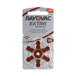 Rayovac   312 Extra (PR41) для слуховых аппаратов, 1 блистер (6 батареек)