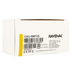 Rayovac   10 (PR70) для слуховых аппаратов, упаковка (60 батареек)