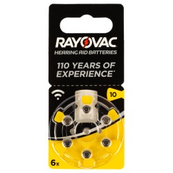 Rayovac   10 (PR70) для слуховых аппаратов, 1 блистер (6 батареек)