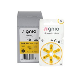 Signia    10 (PR70) для слуховых аппаратов, упаковка (60 батареек)