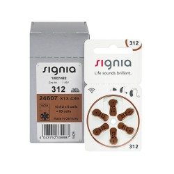 Signia    312 (PR41)  для слуховых аппаратов, упаковка (60 батареек)