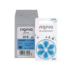 Signia    675 (PR44)  для слуховых аппаратов, упаковка (60 батареек)