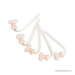 Вкладыши ушные Widex овального типа для слуховых аппаратов №4, комплект 5 штук.