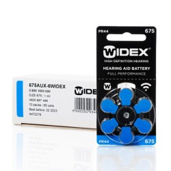 Widex 675 (PR44) для слуховых аппаратов, упаковка (60 батареек).