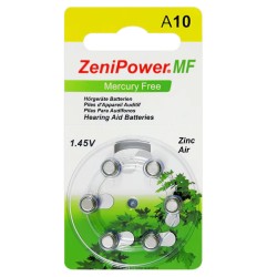 ZeniPower 10 (PR70) для слухового аппарата, 1 блистер (6 батареек)